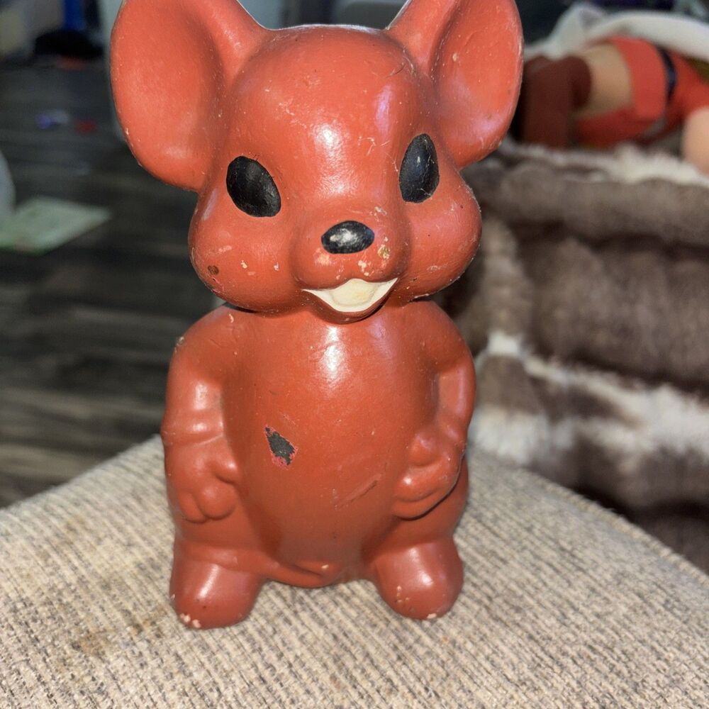 Vintage Mouse Piggy Bank Missing Plug Look At Photos^